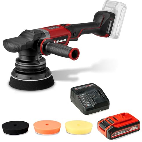 Einhell Professional Akku-Exzenterpolierer CP-EP 18/125 Li BL - Solo PXC (18 V, 125 mm Polierer, Brushless, 500 - 3.800 U/min, inkl. 3x Polierpad, inkl. 4,0 Ah PLUS Akku & Ladegerät)
