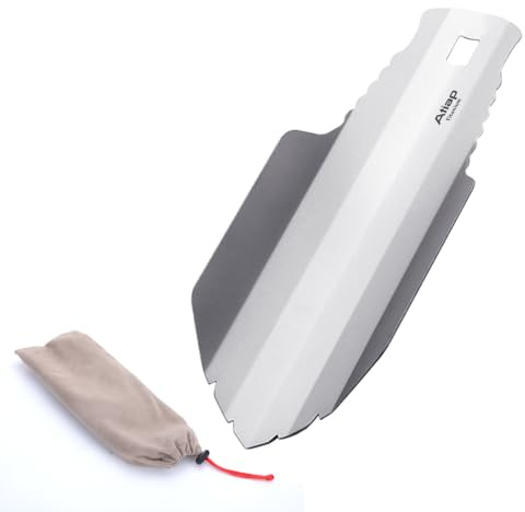 ATiAP Titanium Trowel – Ultraleichte und kompakte Schaufel für Rucksacktouren, Camping und Überlebenssituationen – Ta6701F
