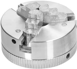 Máquina de torno, Rodamientos De Torno Mandril 3 Mandíbulas 4 Perno Montaje Autocentrante Manual Para Rectificar Fresadora Y Tornear,para roscar, tornear y taladrar(3 jaws)