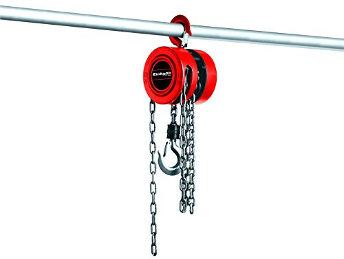 Einhell Kettenflaschenzug TC-CH 1000 | max. 1000 kg | max. 2,5 m Hubhöhe | Metallgehäuse mit Kettenführung | Lasthaken