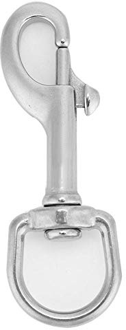 Tbest Edelstahl Bolt Snap Tauchen Haken, Edelstahl Wirbelkarabiner Wirbelauge Schnapphaken Karabiner Haken Kit Scuba Diving Zubehör