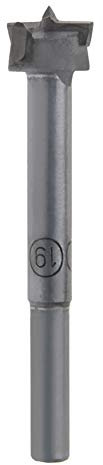 Utoolmart Forstner Bohrer mit Holzbohrung 19 mm Durchmesser Hartmetallspitze Professionelle Holzbearbeitung Lochöffner Power Rotationsschneider 80 mm Länge Grau für Scharniersperrholz Werkzeug 2-tlg