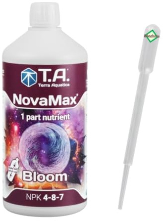 GHE Flora-Nova Grow 3,79 Litros - Fertilizante de Crecimiento Fertilizante Natural Cultivo Interior Tomates Pepinos Chilli (3,79 litros, flor)