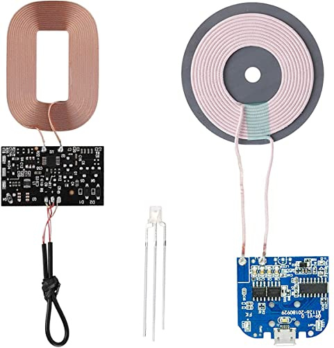 DAOKAI DIY QI Bord,PCBA-Platine Spule Empfänger Universal Qi Wireless Charging modul + Qi Wireless Empfängermodul 5V 1A Lademodul, für DIY Handy Ladeset