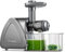 Aobosi Slow Juicer Entsafter Gemüse und Obst Testsieger, Reversierfunktion,150w leisem Motor,Saftpresse Elektrisch mit Reinigungsbürste für hohe Saftausbeute, Grau- BPA Frei