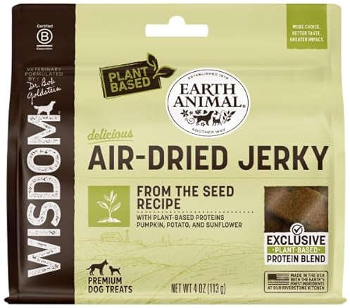 Earth Animal Wisdom Air Dried Jerky - from the Seed Recipe - 4 oz Bag