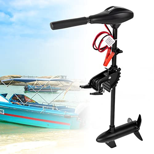 YNAADYH Elektrischer Außenbordmotor, 12 V Schleppmotor, 40lb Marine-Außenbordmotor, aufblasbares Angelboot, Motor, Trollingmotor, Angelboot, Motor, Boot, Schleppmotoren