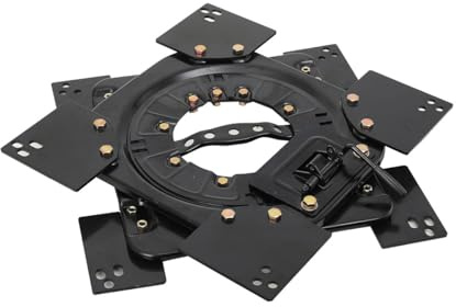 Lfhelper 360° Rotating Boat Seat Swivel Base, Supports Up to 130 kg with 4 Locking Points, Heavy Duty Seat Swivel Mount Plate for RVs, Boats, and Buses, Motorhome Seat Swivel Turntable