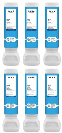Bama Spray Deodorante per Scarpe - Neutralizza Odori Sgradevoli Spray Igienico per Scarpe Set Deodoranti per Scarpe 6 x 100 ml