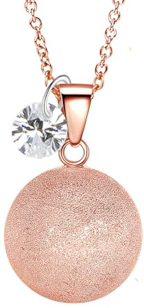 MAMIJUX Appel anges or rose satiné maman idée cadeau grossesse collier femme rappel des anges chaîne acier