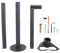 Kit di Montaggio Regolabile, Heavy Duty Pole Mount con Adattatore per Tubi, Supporto Rettangolare a Parete Satellitare per Piatto V4