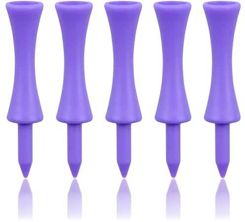 Zivisk Golf-Tees aus Kunststoff, 57 mm, 100 Stück, 5,4 cm, Violett
