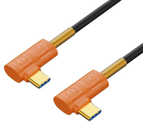 Fazvncv Cable USB tipo C de 240 W, 40 Gbps, transferencia de datos, cable de extensión USB C, salida de video eficiente 8K60hz
