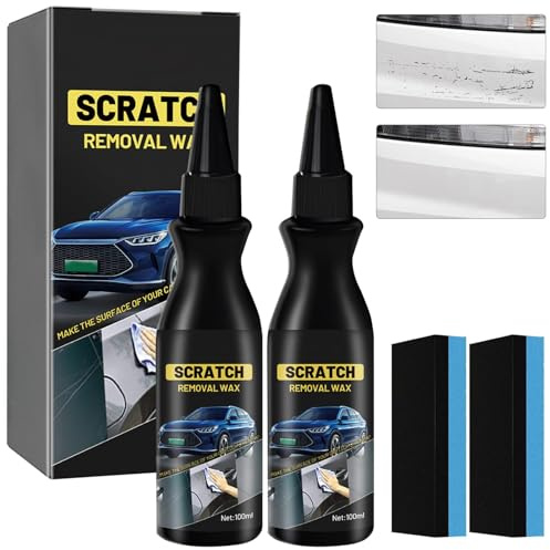 Quick Effect Kratzer Entferner Auto, 2 Stück Auto Politur Set, Autopolitur Kratzer Entfernen, Schneller Kratzerentferner für Autos, Autolack Reparatur Creme Effektiv