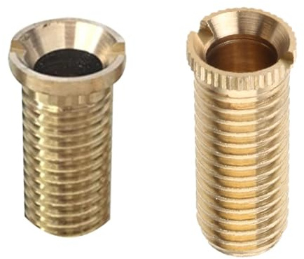 Kaaruisi Copper Strainer Plug Screw Bolts Kitchen Sink Basket Strainer Waste Threaded Screw Connector Easy to Replace