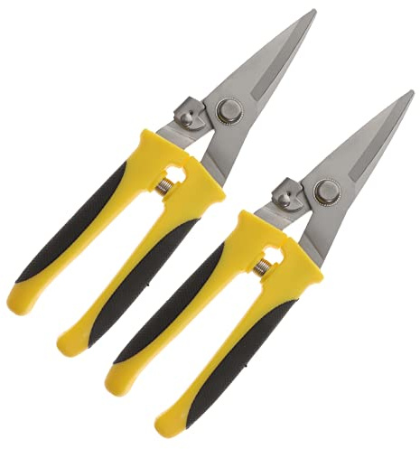 DIYEAH 2 Piezas Tijeras De Hojalatero Cortador De Metal Herramienta Cortadora De Metal Para Chapa Metálica Para Construcción De Techos Tijeras De Aviación Para Cortar Chapa