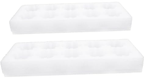 NUOBESTY 2sets Scatole Per Uova Vuote in Cartone Espanso Portauova Da Cucina Organizzatori Per Uova Scatole Per Robuste e Riutilizzabili