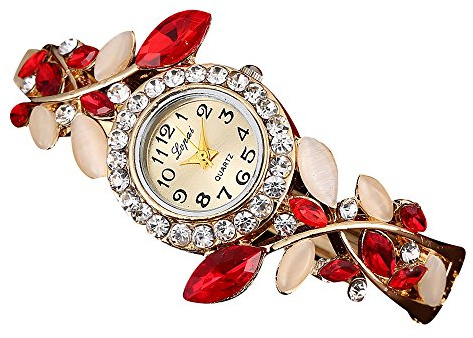 Damklockor armbandsur mode damklocka armbandsur armbandsur för män, Röd, En storlek