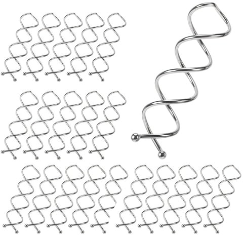 Auroriel 20 Piece Silver Spiral Hairpins, French Spiral Hair Pins, Hair Clips for DIY Hair Styling, Suitable for Various Hair Styles, Fine, Thick, and Long Hair