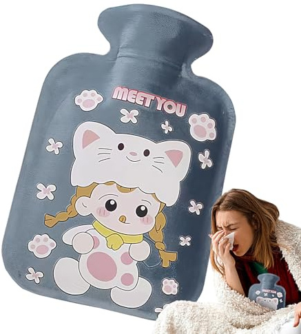 Winter Wärmflasche Weich, Tragbar, Mit Großem Fassungsvermögen, Als | Heißwasser-Wärmflasche für Bett, Hand und