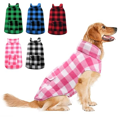ASENKU Reversible Dog Winter Coat, Dog Jacket for Small Medium Large Dogs