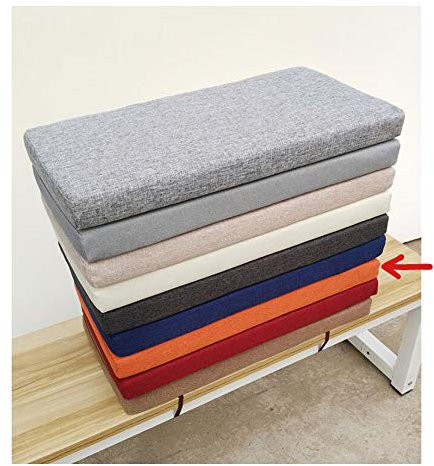 Bankauflage Bankkissen Auflage Outdoor/Indoor,Bierbankauflage,strapazierstark und langlebig, Sitzauflage Sitzpolster Bankpolster Polsterauflage -Orange 120×50×5cm(47×19×2in)