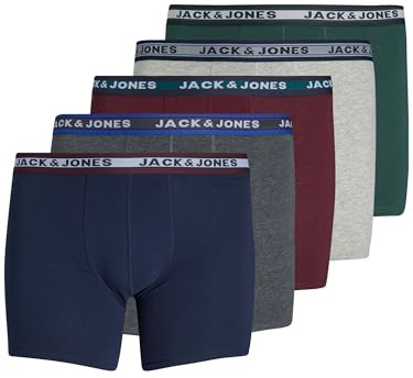 JACK & JONES Boxershorts för män, Grå., 6XL