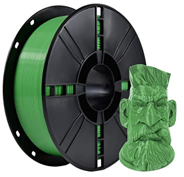 iBOSS PLA Plus 3D Drucker filament, reines grünes Filament, hartes und langlebiges PLA+ Filament, 1,75 mm+/- 0,02 mm 1 kg Spule (2,2 LBS), geeignet für die meisten FDM 3D-Drucker, grün