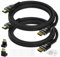 Mygatti Cavo 4K HDMI da 3 metri/2 pezzi,cavo Ultra HD HDMI 2.0, nylon intrecciato e connettori placcati in oro,4K@60Hz,HDCP 2.2, ARC,cavo HDMI per laptop, monitor, HDTV, PS5, Xbox One e altro