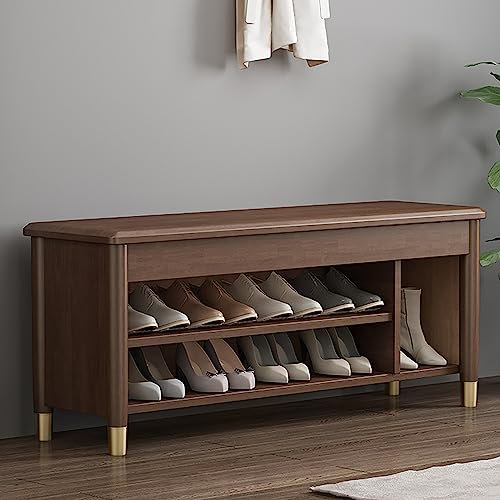 BROLEO Étagère À Chaussures Armoire de Rangement Pour Chaussures Pour Entrée Avec Rangement Pour Bottes, Banc de Rangement Pour Chaussures Avec Siège, Armoire À Chaussures Peu Encombrante Pour Entrée