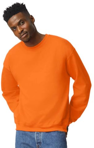 TICTEX Unisex tung Blend crewneck sweatshirt by Gildan – herrtröja bomull med rund hals i många färger – stora storlekar – S M L XL XXL 4XL 5XL