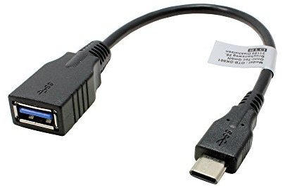 OTG Adaptateur câble Compatible avec Samsung Galaxy Tab A7 LTE SM-T505, USB de Type C vers USB, env. 21cm, pour Le Transfert Direct de Photos, de vidéos et d'autres contenus sur Une clé USB sans PC