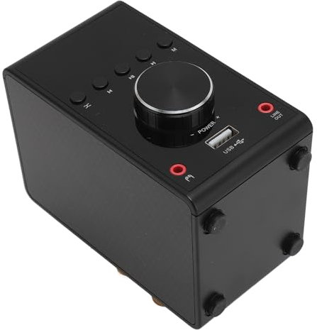 Cuifati Amplificatore Compatto da 200 W, Uscita Stereo a Doppio Canale con USB, BT5.0, Ottico, Coassiale, Ingresso Disco U per Computer, Proiettore, TV 4K. Adatto per Home (25x6,5