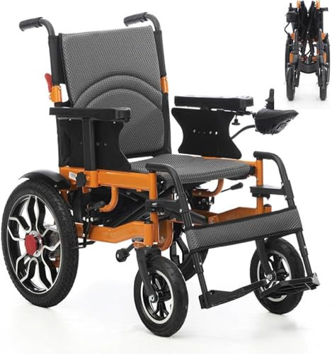 STRTG Faltbarer Elektrorollstuhl, Automatischer Klapprollstuhl, Mobilitätsstuhl Für Erwachsene – Leicht Und Tragbar, Kann 120 Kg Tragen – Ideal Für Ältere Und Behinderte Menschen