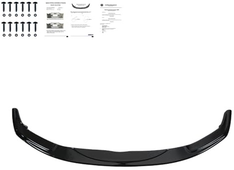 Frontlippe kompatibel mit BMW 5er F10/F11 M-Paket 2011–2016 v3 | kompatibel mit BMW 5er F10/F11 M-Pack 2011-2016 - Version 3 - Schwarz glänzend