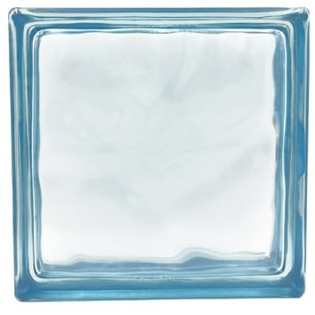 Blocco di vetro Riflessi Ondulato colore Indaco | cm 19x19x8 | Unità di vendita 1 scatola da 6 pezzi | Euro/pza. 5,50