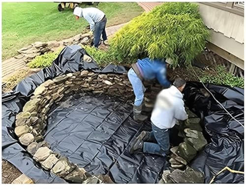 Rivestimento flessibile per laghetto spesso 0,25 mm, membrana impermeabile per grandi piscine e fontane da giardino, 9 x 5 m, telo per l'abbellimento