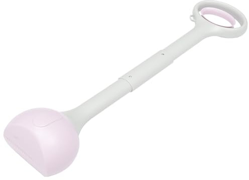HOMSFOU Recogedor de Excrementos para Perro de Plástico Lavanda Pinza Ajustable y Plegable para Caminatas al Aire Libre de 70cm