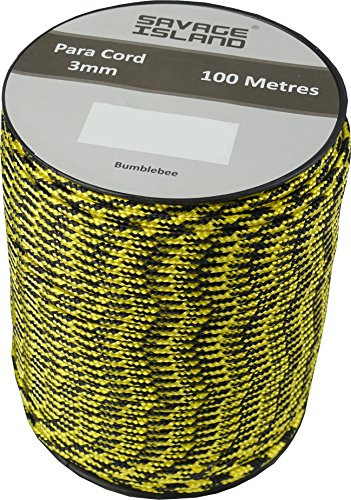 Savage Island 100 m spole paracord 3 mm för camping utomhus hantverk trädgårdsmästare Survival Arrmy hemmafixer Bivak hängmatta tält mörtlina alllina för alla ändamål