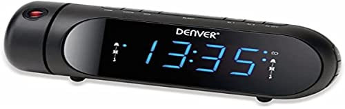 Denver CPR-700 Radiowecker UKW USB Weckfunktion, Akku-Ladefunktion Schwarz, One Size