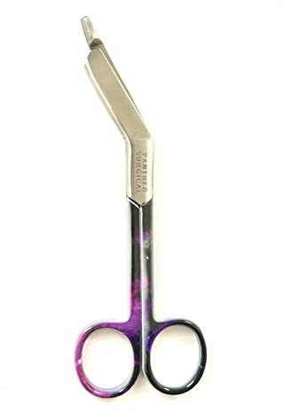 Verbandsschere aus Edelstahl, 14 cm, farbig beschichteter Griff, für Studenten, Krankenpflege, Erste-Hilfe-Schere (mehrfarbig)