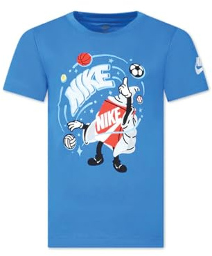 Nike Camiseta para niño Magic Boxy SS tee 86L871, Turquesa, 2-3 Años