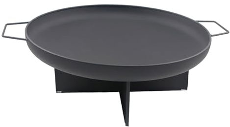 HYCHIKA Feuerschale 60cm Durchmesser,Feuerstelle Feuerkorb Feuertonne Feuerschalen Feuerkörbe für den Outdoor Camping Garten