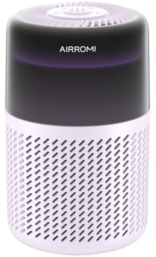 AIRROMI HEPA Air Purifier for Bedroom&Home,Pet Air Purifier for Home Pets,Removes Pet Odor,Cat Litter Smell,Dust,Smoke&Allergies,Quiet Room Air Purifier with Scents,360°Air Cleaner,A2005 Purple