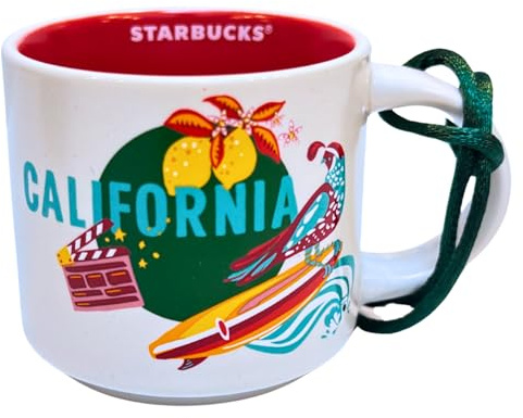 Starbucks Discovery Series California - Taza decorativa de cerámica Demitasse, 2 onzas