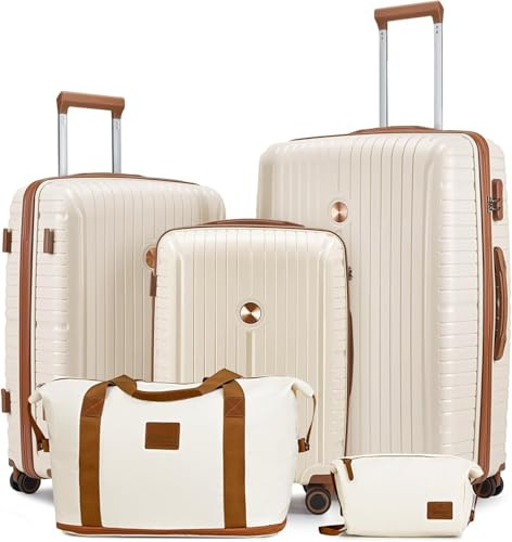Joyway Juego de Maletas, 3 Piezas Set Trolley de Viaje, Equipaje Mano Cabina de PP, con TSA Cerradura y Ruedas Multiángulo Spinner -20/24/28 Pulgadas