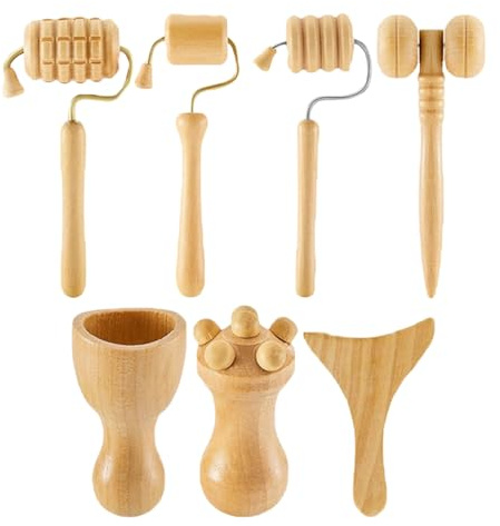 Handmassagegerät aus Holz | 7 Stück Handmassagewerkzeug aus Holz für die | Arme | Tragbares Massagegerät im Freien für die Körperpflege für den Wohnheim, Reisen