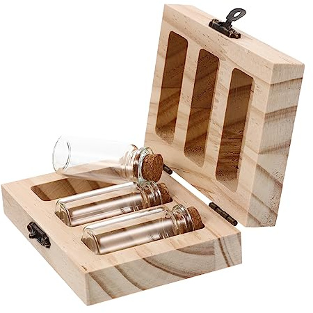 BESTonZON Nabelschnur- und Zahnaufbewahrungsbox und Glas 3 Flaschen zur Aufbewahrung Erster Haare und Milchzahnsammlung Geschenk zur Geburt