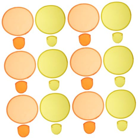 TOYANDONA 16 Pièces Disque Volant Polyester Sportif Extérieur pour Amélioration Coordination Main-Oeil et Activité Physique Couleur Aléatoire