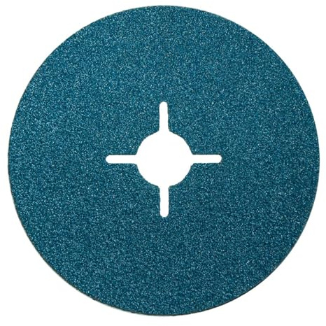 Lot de 50 disques abrasifs en fibre de 125 mm - Grain 36 pour acier inoxydable - Papier abrasif pour meuleuse d'angle